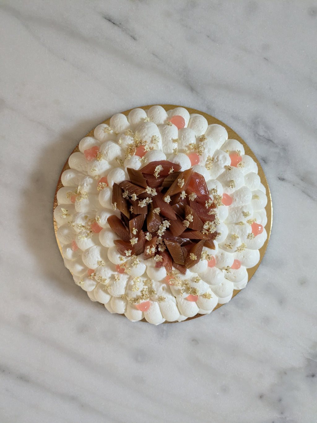 Rhubarbe/Fromage blanc/Fleur de sureau
